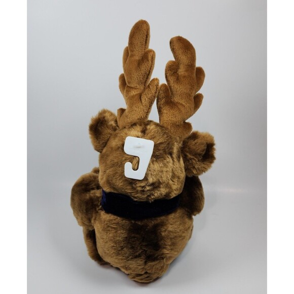 Vintage Dan Dee Christmas Reindeer Moose Plush Toy 15 in. with Tags Scarf - Picture 6 of 9